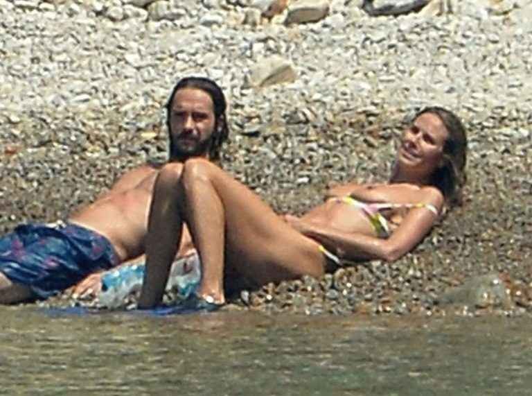 Heidi Klum Bikini Et Seins Nus En Italie Olympine