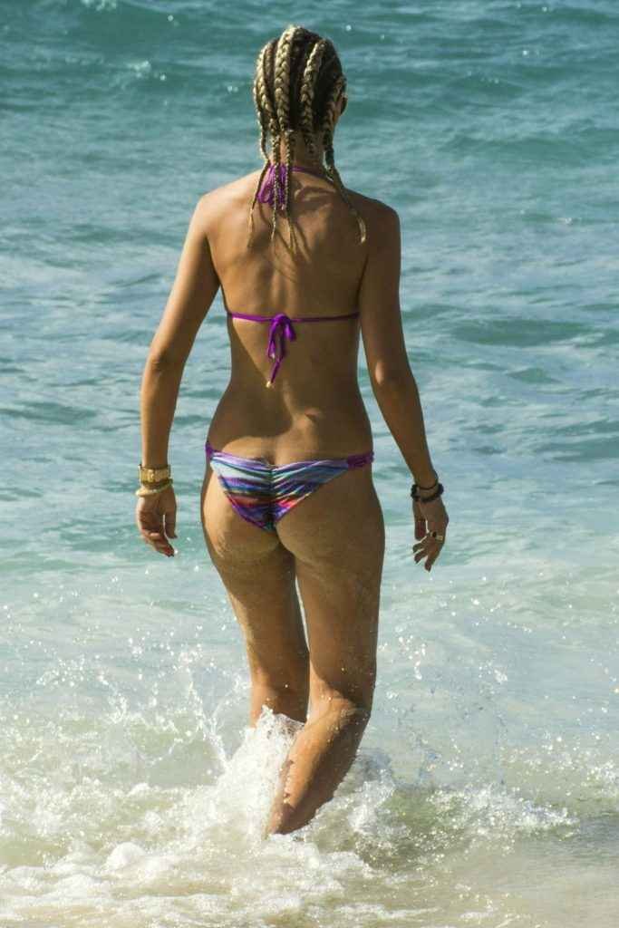 Lady Victoria Hervey en bikini à Saint Barthélémy