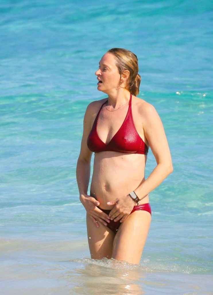 Uma Thurman en bikini