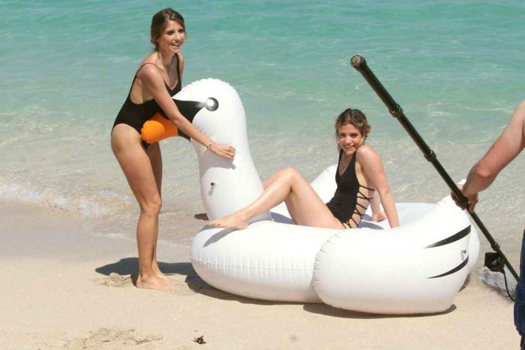 Cathy Hummels et Vanessa Fisher en maillot de bain à Miami