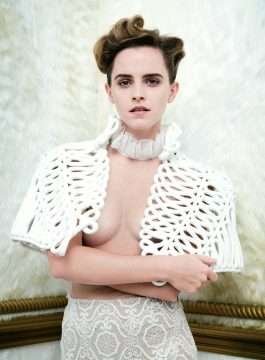 Emma Watson seins nus dans Vanity Fair