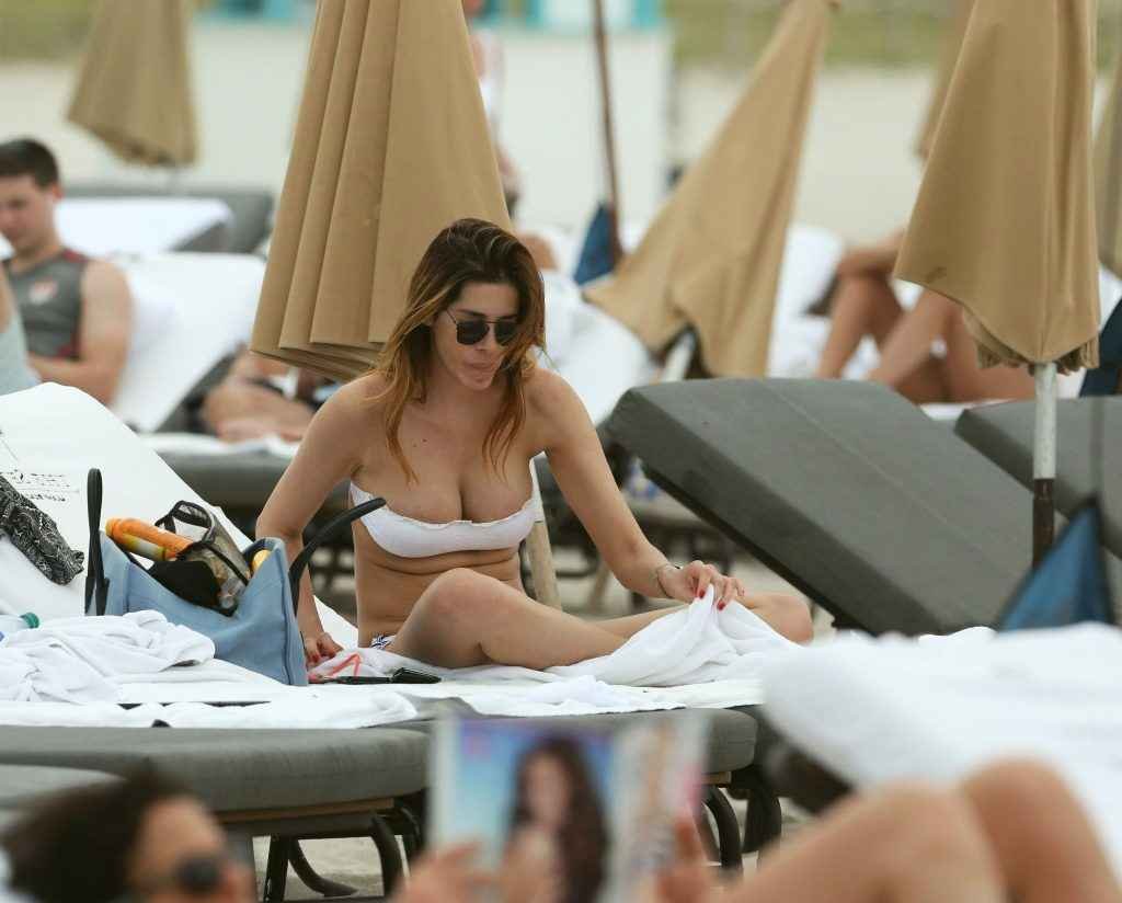 Aida Yespica en bikini à Miami Beach