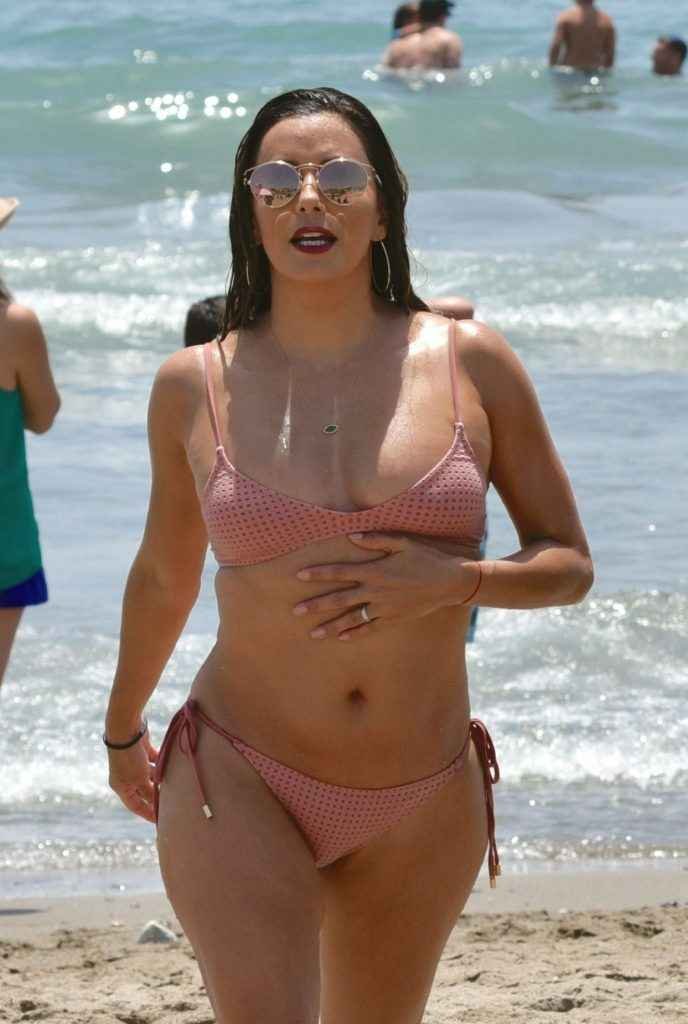 Eva Longoria en bikini à Marbella