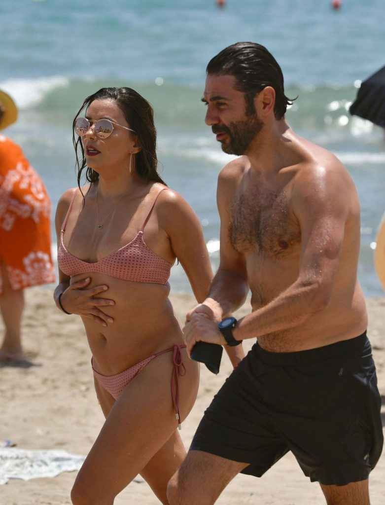 Eva Longoria en bikini à Marbella