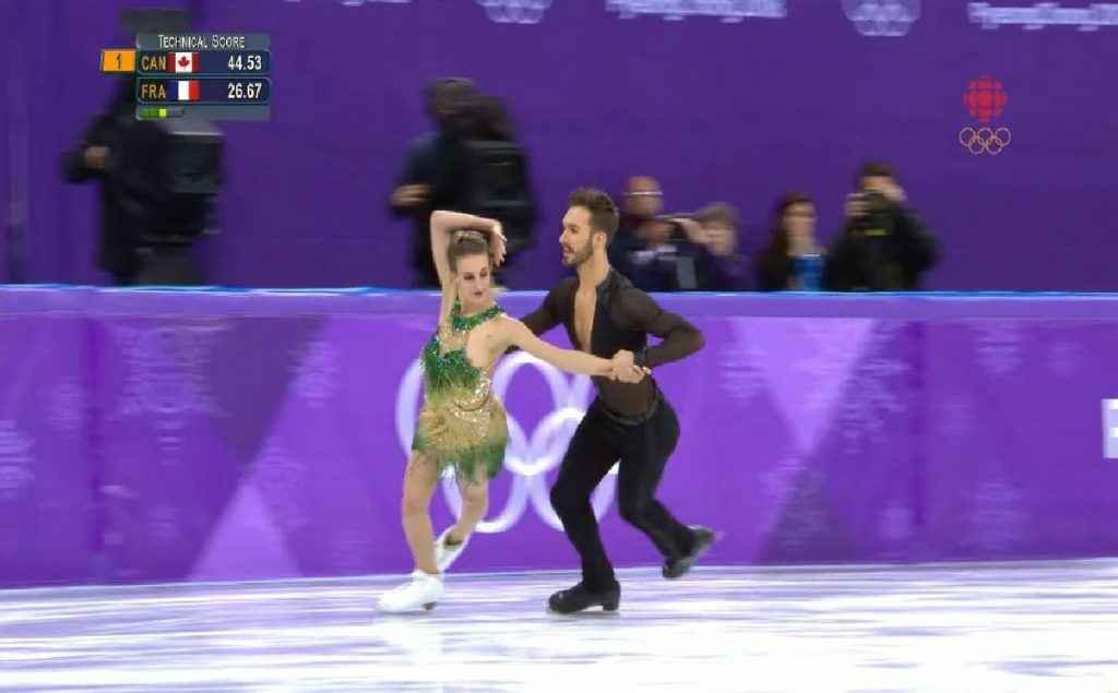 Oups, Gabriella Papadakis exhibe un sein nu aux Jeux Olympiques