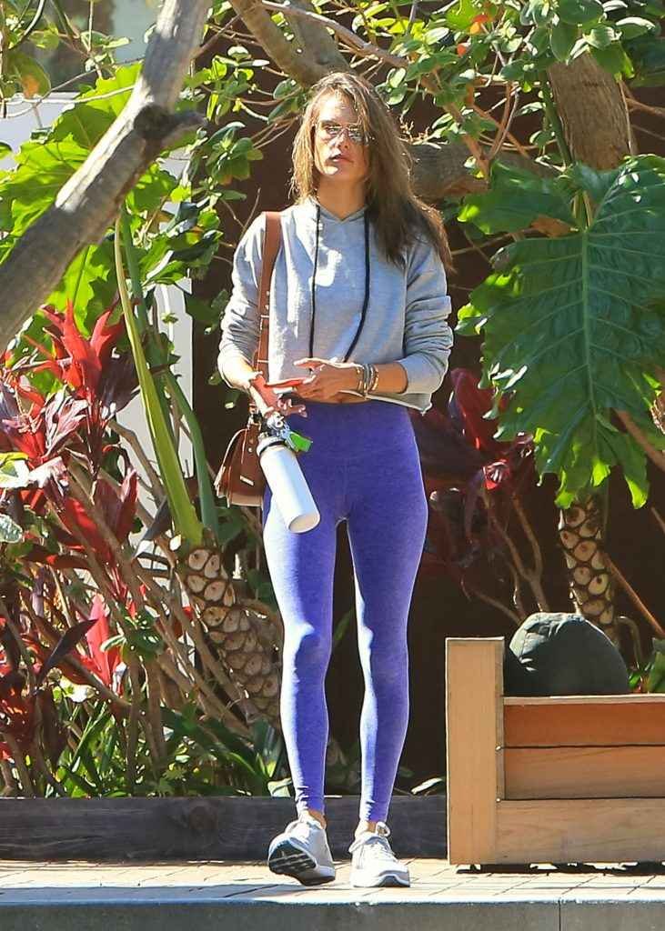 Alessandra Ambrosio en leggings à Brentwood