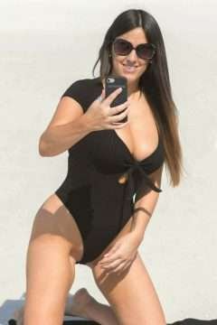 Claudia Romani en maillot de bain à Miami