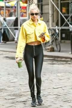 Elsa Hosk en Spandex à New-York