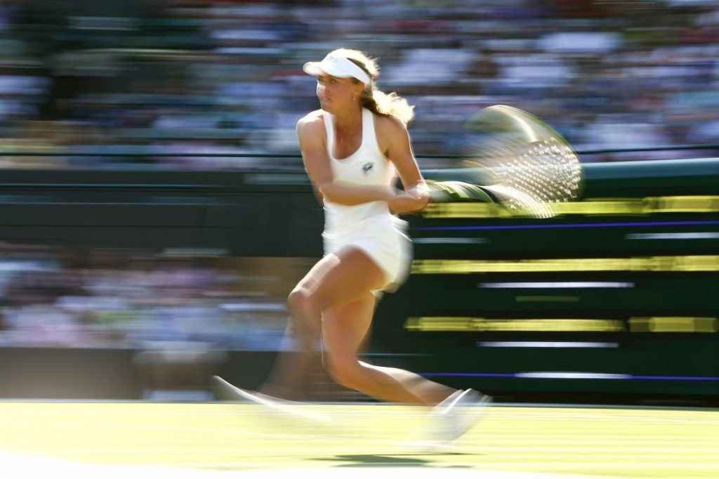 Aliaksandra Sasnovich à Wimbledon 2018