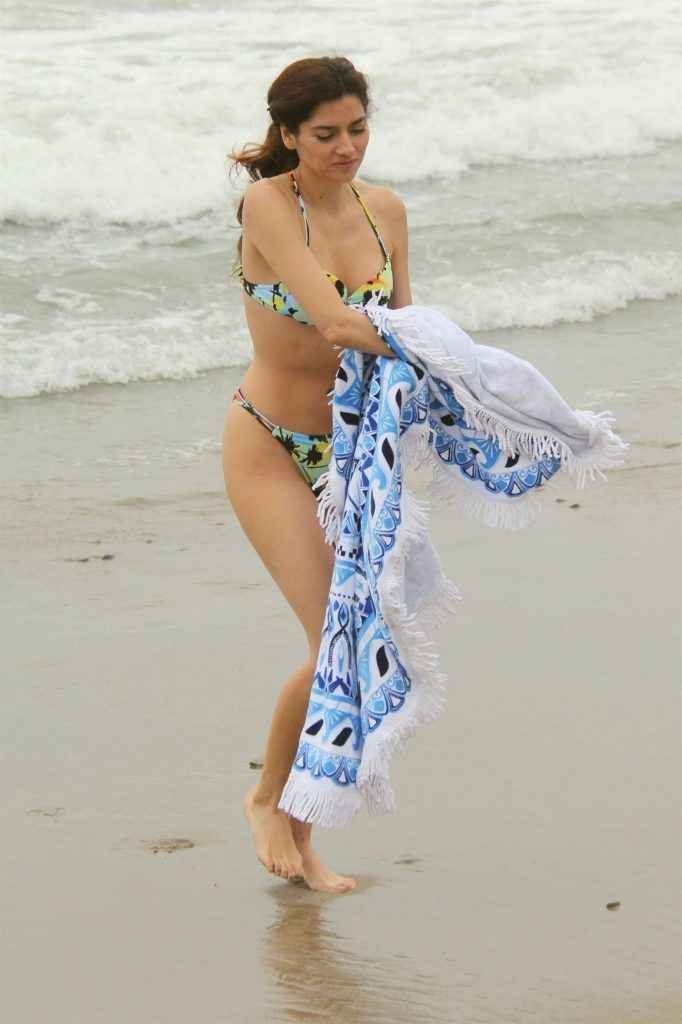 Blanca Blanco en bikini à Malibu