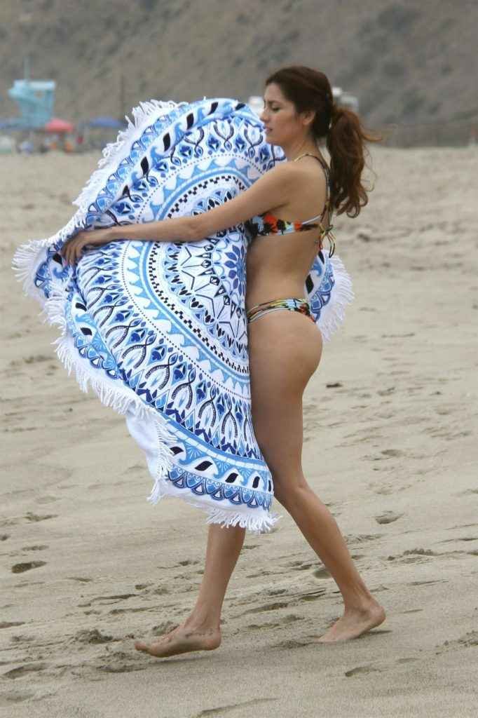 Blanca Blanco en bikini à Malibu