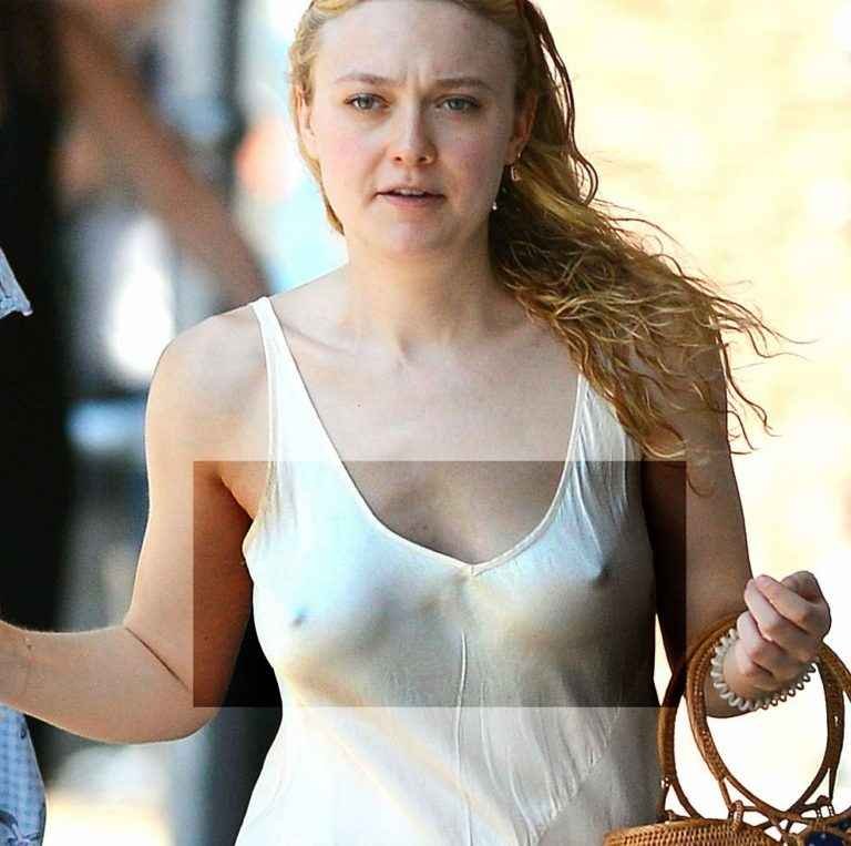 Dakota Fanning se balade sans soutien-gorge à New-York