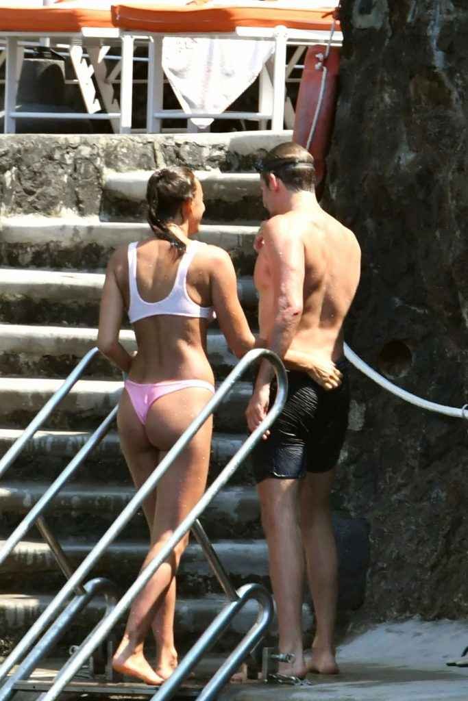 Irina Shayk en bikini à Positano