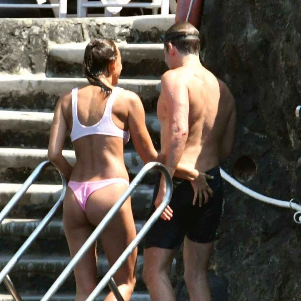 Irina Shayk en bikini à Positano