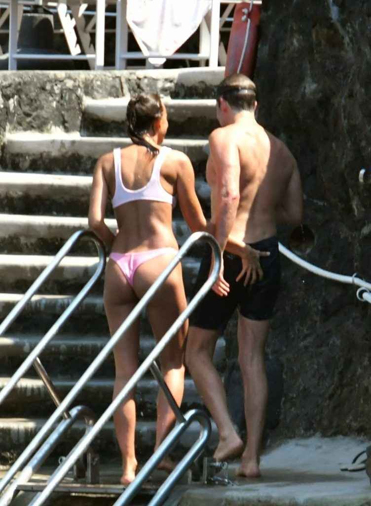 Irina Shayk en bikini à Positano