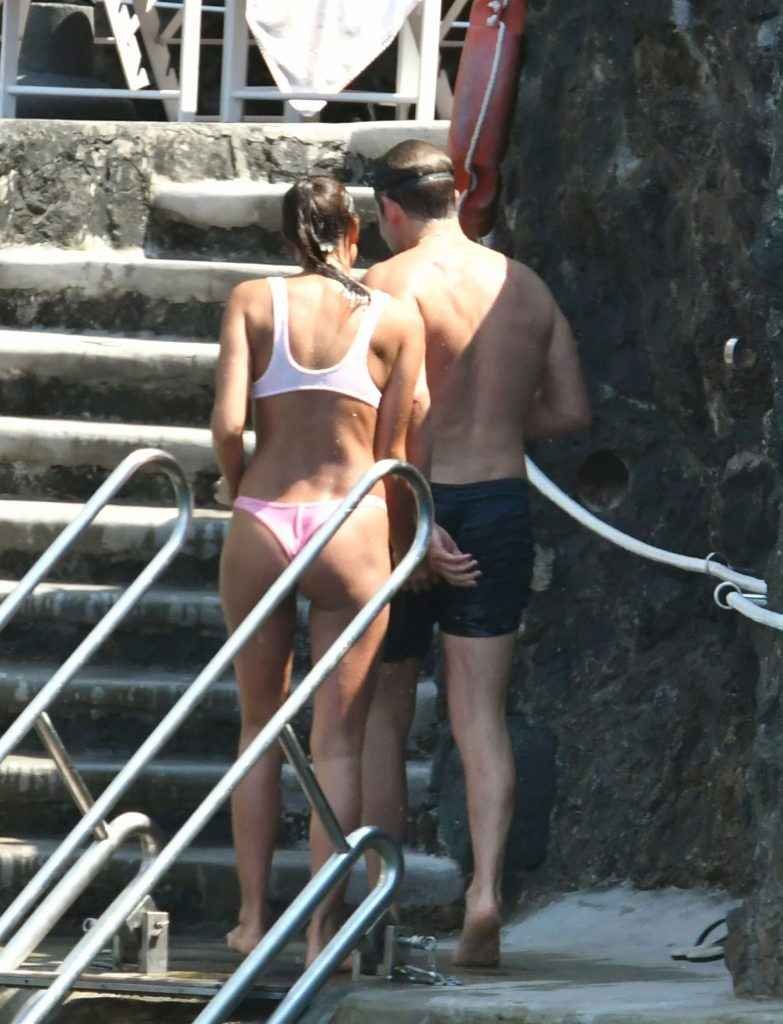 Irina Shayk en bikini à Positano