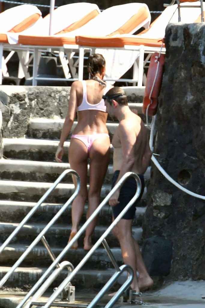 Irina Shayk en bikini à Positano