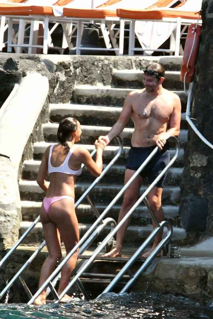 Irina Shayk en bikini à Positano