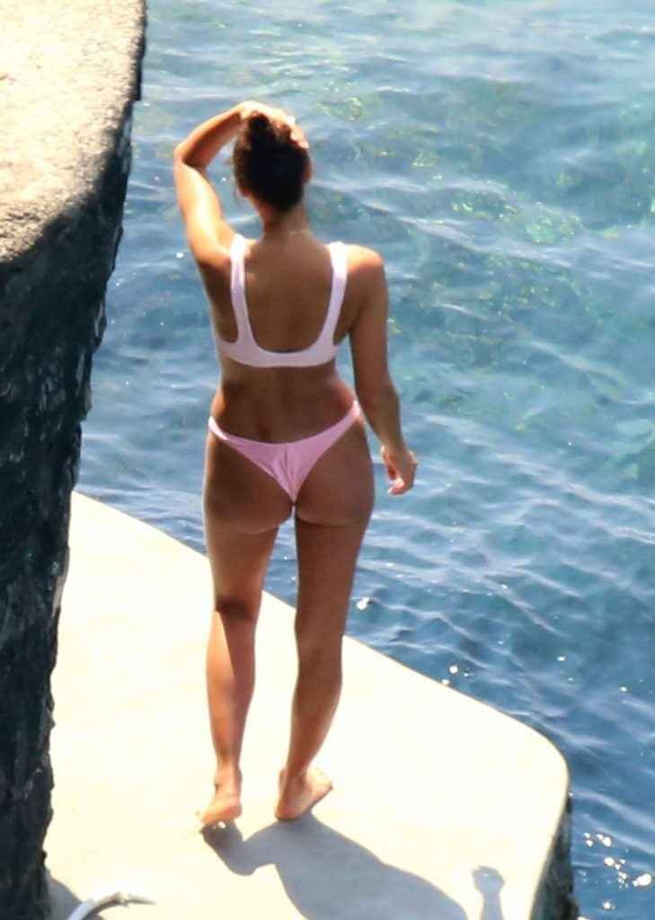 Irina Shayk en bikini à Positano