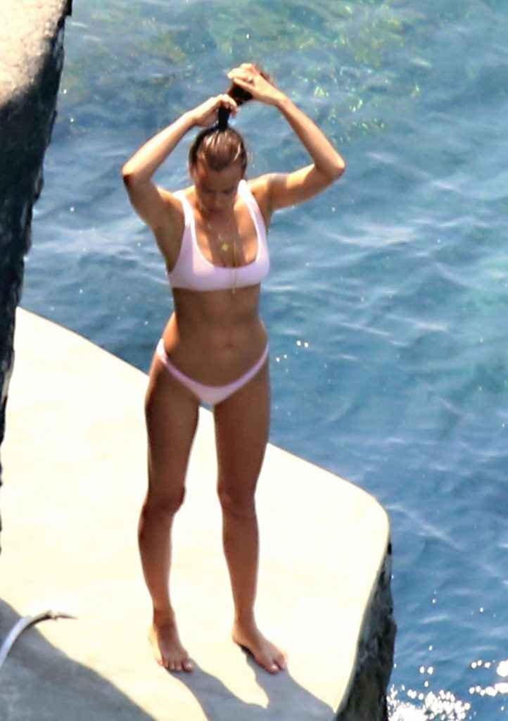 Irina Shayk en bikini à Positano