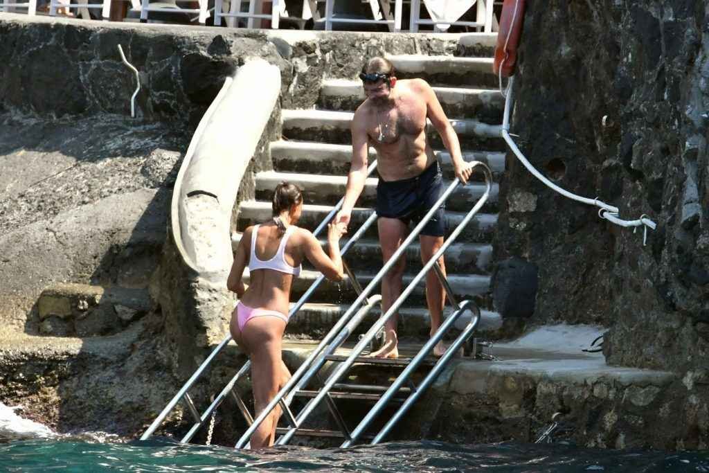 Irina Shayk en bikini à Positano