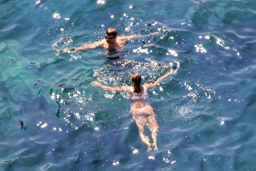 Irina Shayk en bikini à Positano