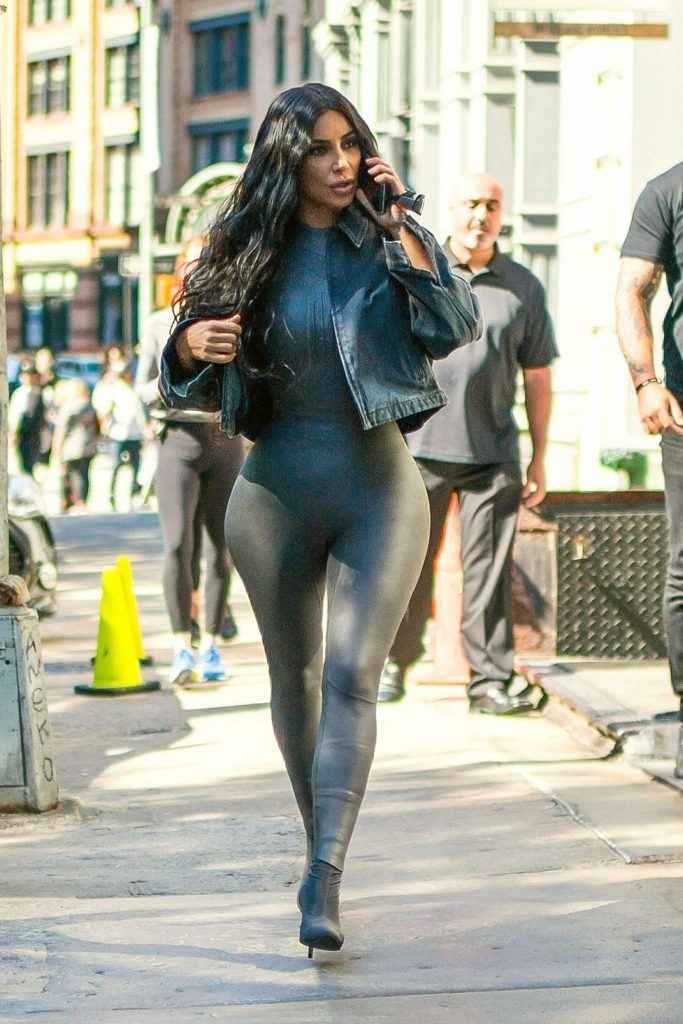 Kim Kardashian en Spandex à Tribeca