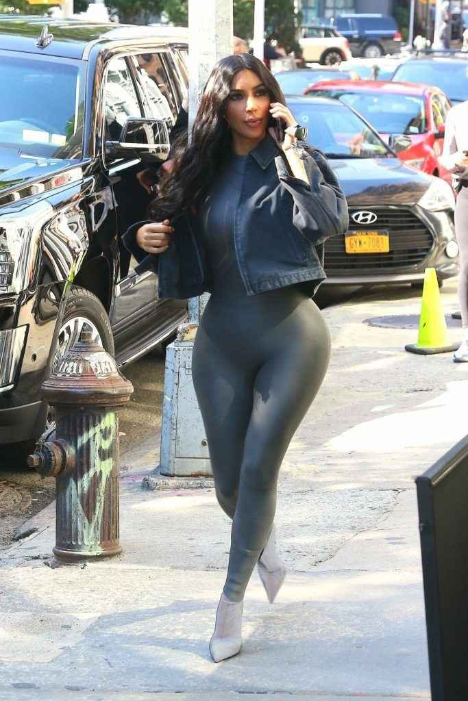 Kim Kardashian en Spandex à Tribeca