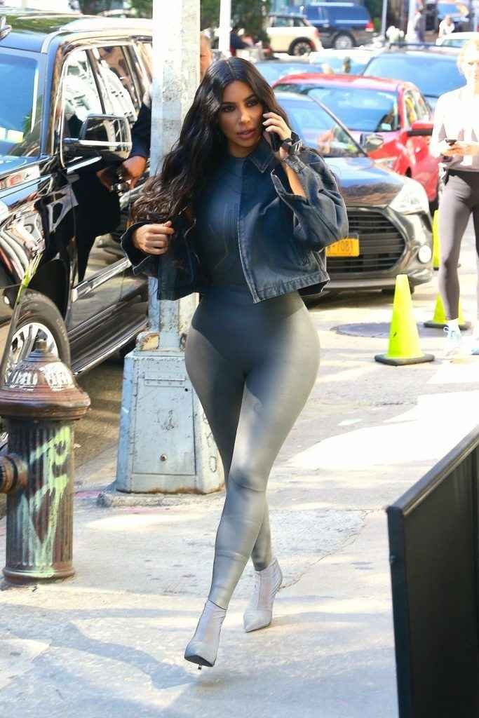 Kim Kardashian en Spandex à Tribeca