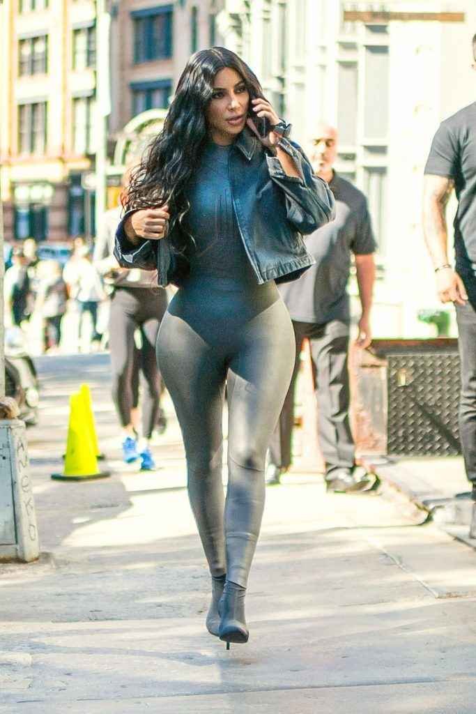 Kim Kardashian en Spandex à Tribeca