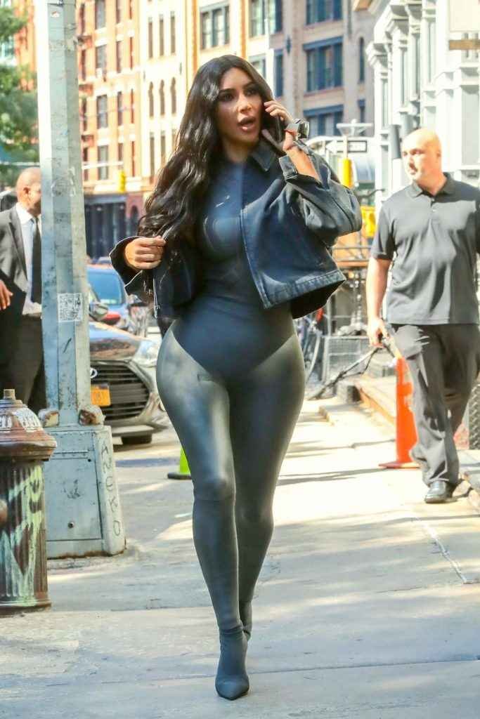 Kim Kardashian en Spandex à Tribeca