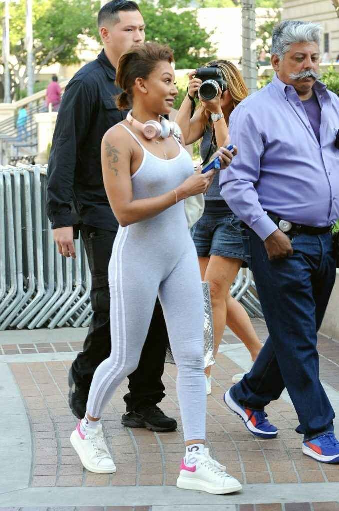 Melanie Brown en Spandex à Pasadena