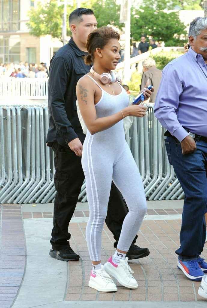 Melanie Brown en Spandex à Pasadena