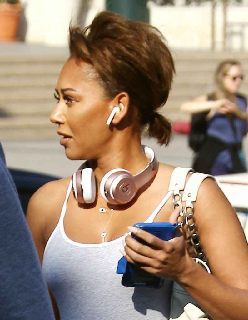 Melanie Brown en Spandex à Pasadena