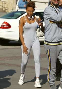 Melanie Brown en Spandex à Pasadena