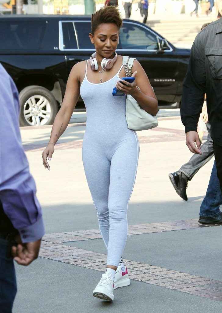 Melanie Brown en Spandex à Pasadena