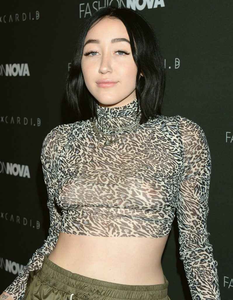 Noah Cyrus seins nus par transparence à Hollywood