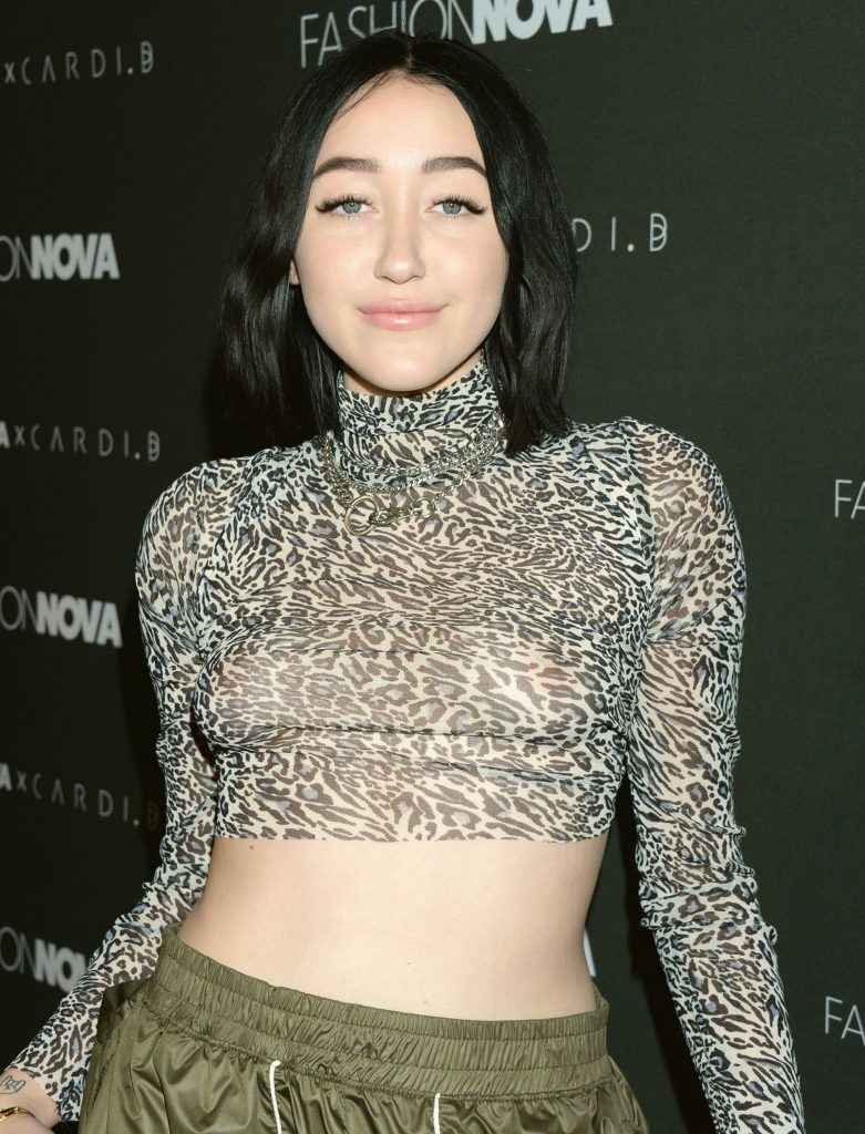 Noah Cyrus seins nus par transparence à Hollywood