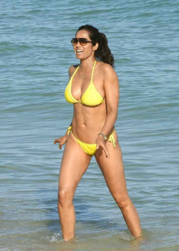 Padma Lakshmi en bikini à Miami