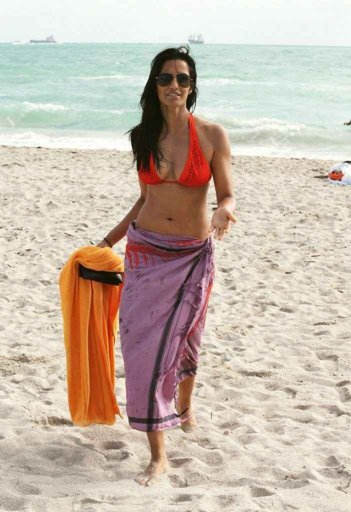 Padma Lakshmi en bikini à Miami