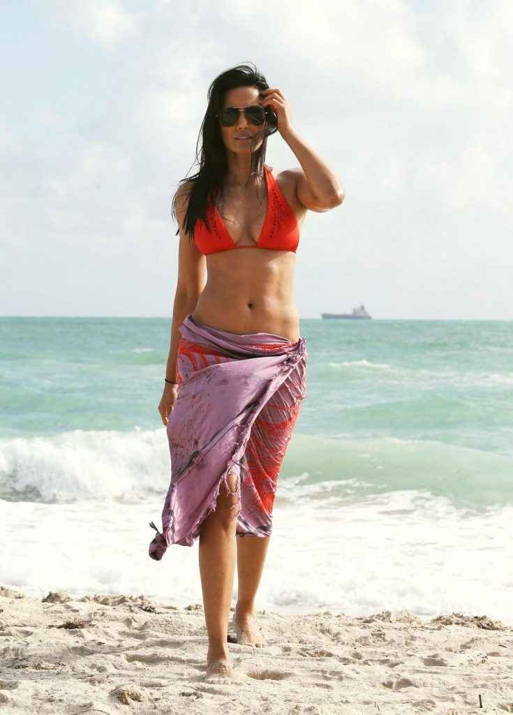 Padma Lakshmi en bikini à Miami