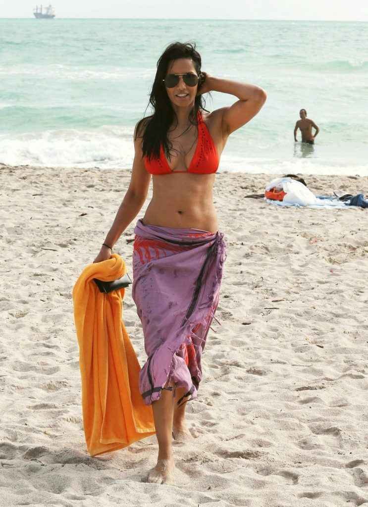 Padma Lakshmi en bikini à Miami