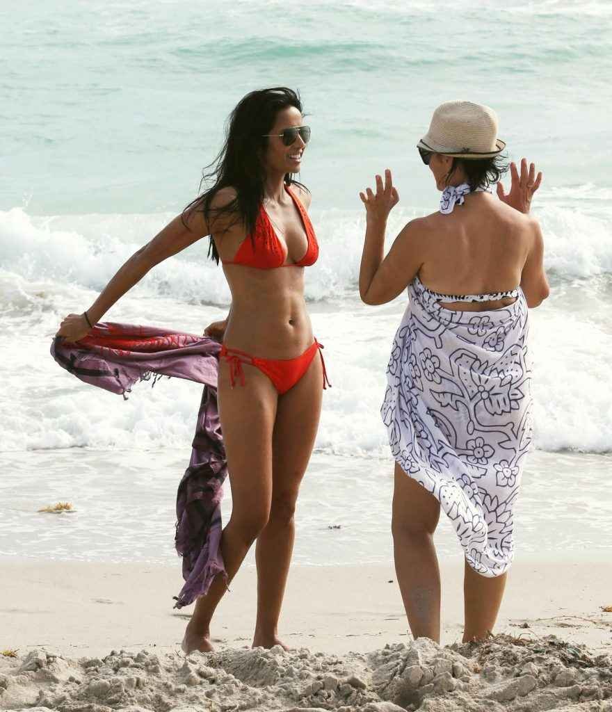 Padma Lakshmi en bikini à Miami