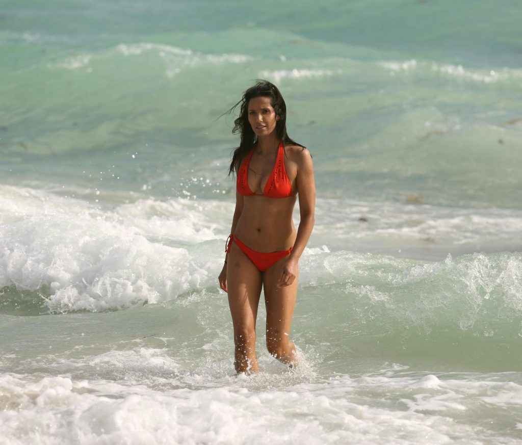 Padma Lakshmi en bikini à Miami