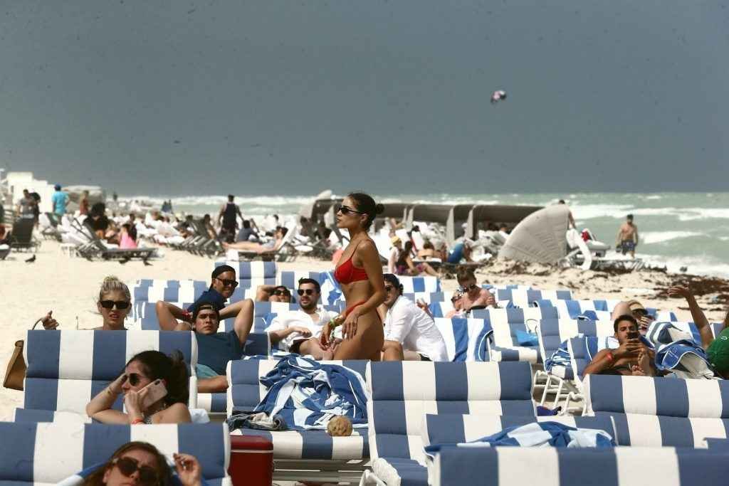 Olivia Culpo et Devon Windsor en bikini à Miami Beach