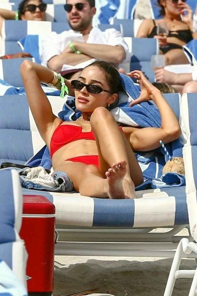 Olivia Culpo et Devon Windsor en bikini à Miami Beach