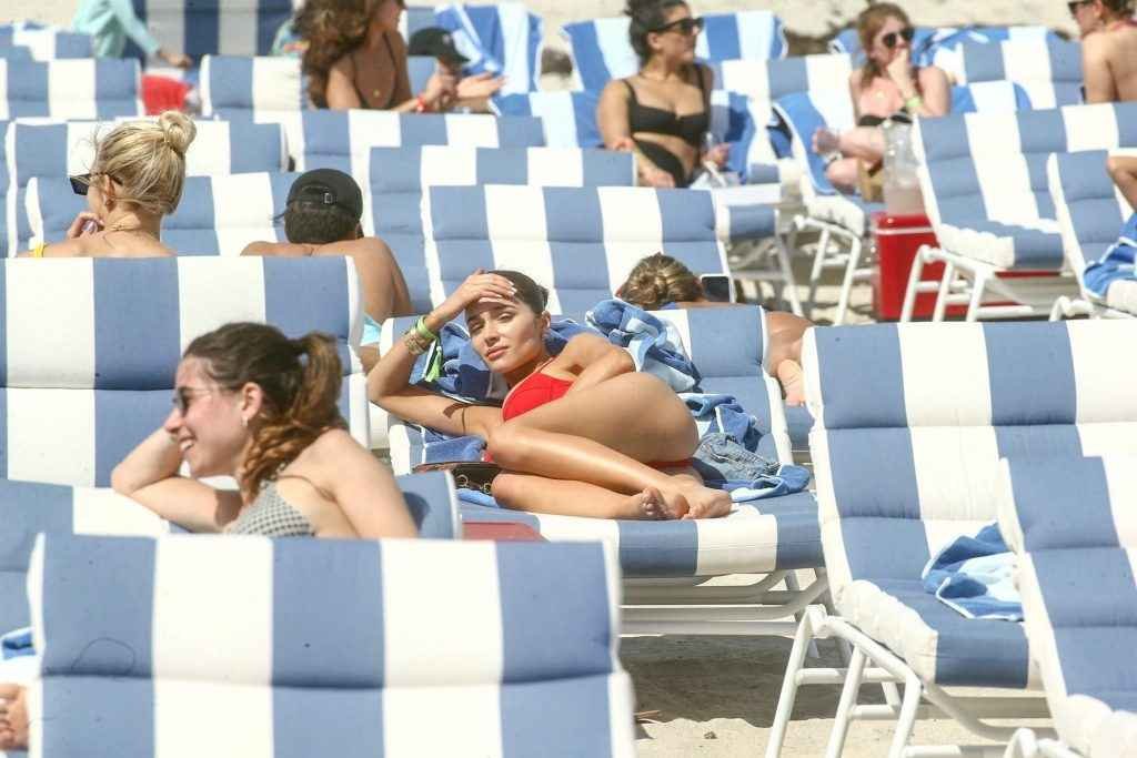 Olivia Culpo et Devon Windsor en bikini à Miami Beach