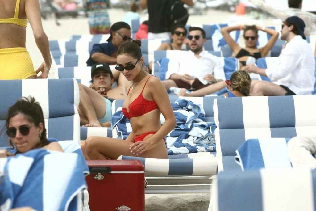 Olivia Culpo et Devon Windsor en bikini à Miami Beach