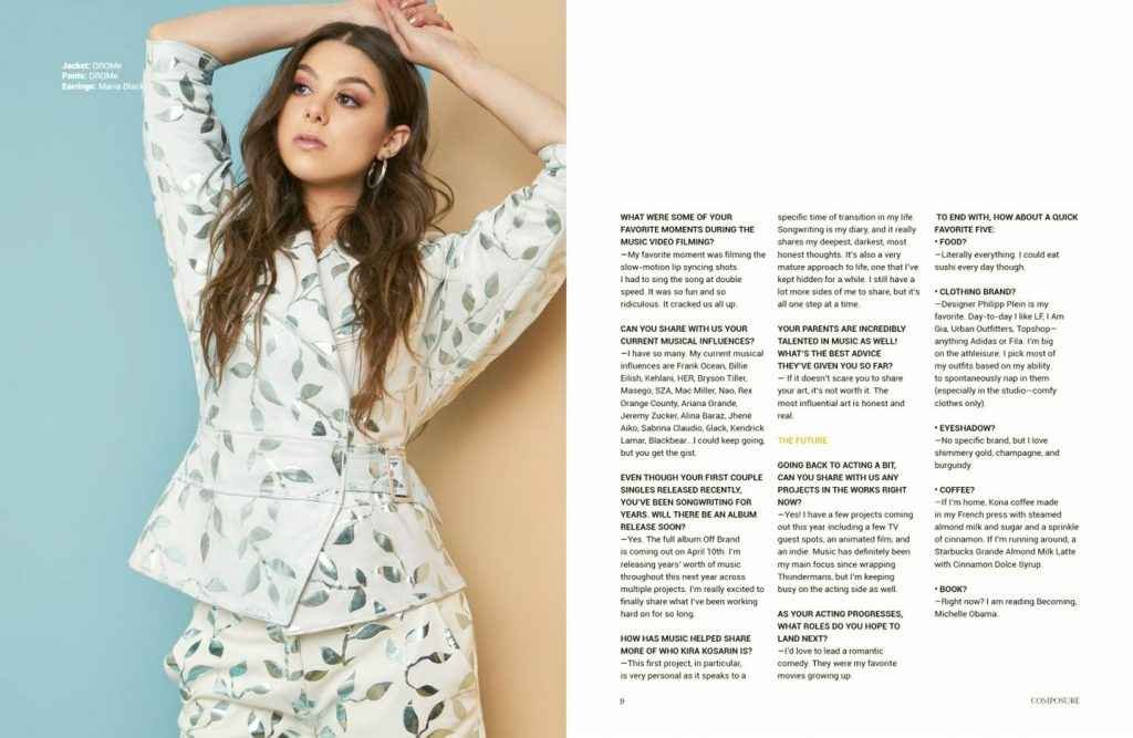 Kira Kosarin ouvre le décolleté dans Composure Magazine