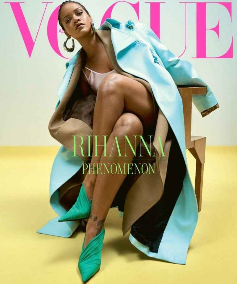 Rihanna pose dans Vogue